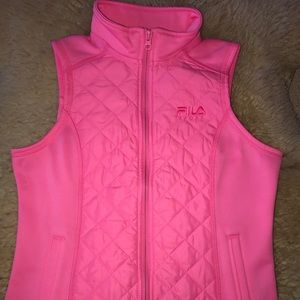 Girls Fila Sport pink vest